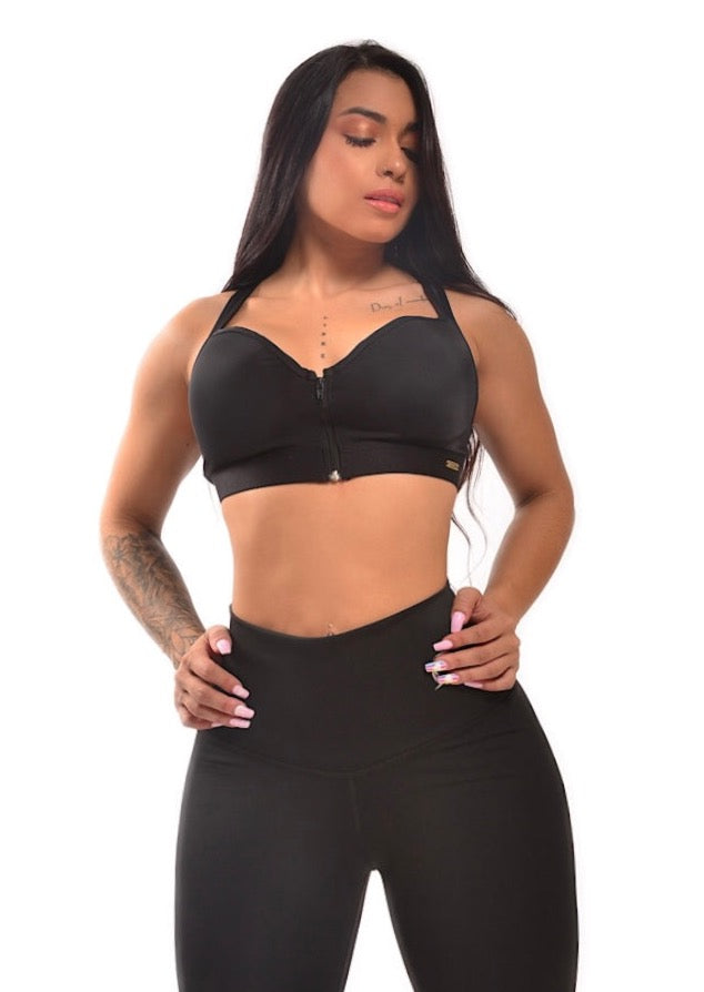 Zipper Bralette