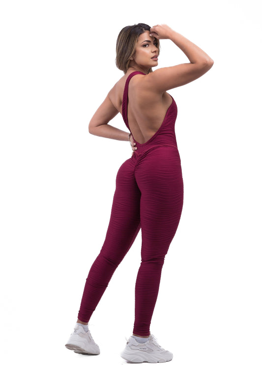 Jacquard Velvet Jumpsuit