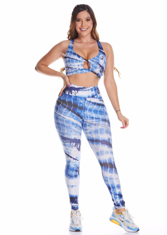 Blue Hustle Leggings